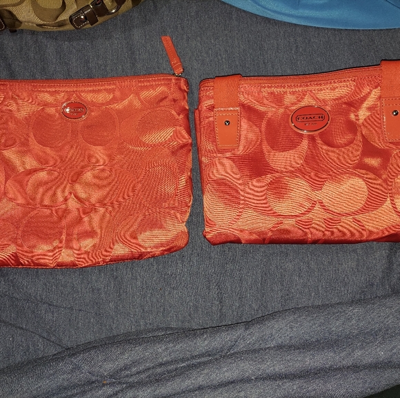 Coach Nylon Packable Weekender Bag - RED ❤ - Picture 13 of 15